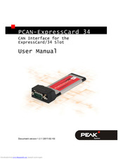 Peak PCAN-ExpressCard 34 User Manual