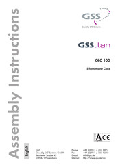 GSS GLC 100 Assembly Instructions Manual