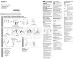 Sony MDR-ZX110NC Operating Instructions