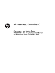 HP Stream x360 Maintenance And Service Manual