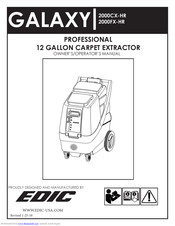 Edic Galaxy 2000CX-HR Owner's And Operator's Manual