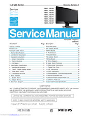 Philips 160EL1SB/05 Service Manual