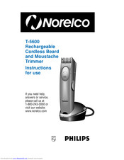 Philips Norelco T-5600 Instructions For Use Manual