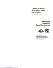 Thermo Scientific NESLAB EX Series Installation, Operation And Maintanance Manual