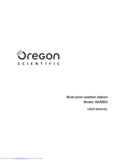 Oregon Scientific RAR503 User Manual