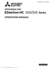 Mitsubishi Electric EZMotion-NC E68 Series Operation Manual