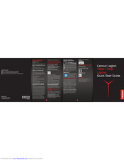 Lenovo Legion Y920-17IKB Quick Start Manual
