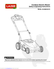 LAZER ECOMOW470 Safety & Operating Instructions Manual