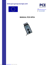 PCE Group PCE-WP24 Manual