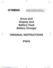 Yamaha PW45 Original Instructions Manual