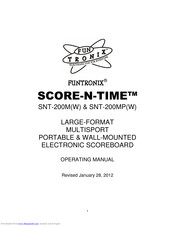 Funtronix Score-N-Time SNT-200MW Operating Manual