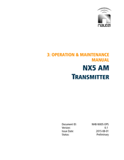 Nautel NX5 AM Operation & Maintenance Manual