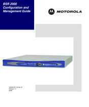 Motorola BSR 2000 Configuration And Management Manual