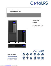 CertaUPS C500R G2 Installation Manual