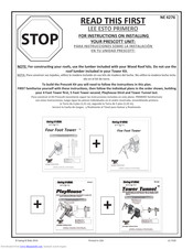 Swing-N-Slide Four Foot Tower Assembly Instructions Manual