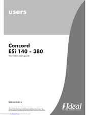 IDEAL Concord ESi 180 User Manual