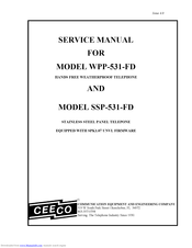 CEECO SSP-531-FD Service Manual