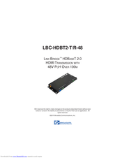 Broadata LBC-HDBT2-T/R-48 User Manual