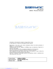 SAMsync Q9000 Plus User Manual