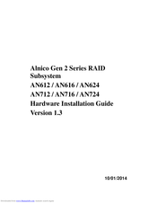 Alnico AN616 Hardware Installation Manual