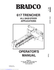 Bradco 617 Operator's Manual