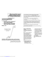 American Gardener 900054 Instruction Manual