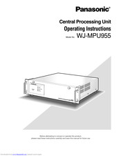 Panasonic WJMPU955 - PROCESSING UNIT - TMU Operating Instructions Manual
