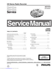 Philips AZ1018/14 Service Manual