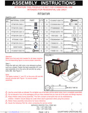 Courtyard Creations RTS873R Assembly Instructions