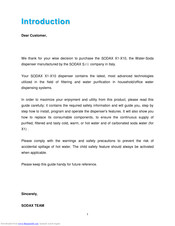 SODAX X1-X10 User Manual