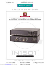Inline IN1501 Operation Manuals