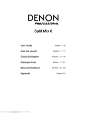 Denon Split Mix 6 User Manual
