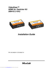 MuxLab VideoEase 500410 Installation Manual