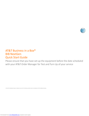 AT&T BIB NextGen Quick Start Manual