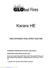 Global Fires Karara HE Installation, Maintenance And User Instruction