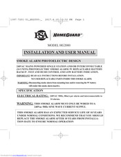 PSA Homeguard HG2000 Installation And User Manual