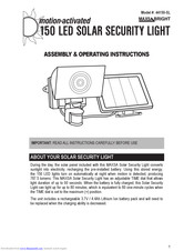 MAXSA 44150-SL Assembly & Operating Instructions