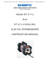 Shimpo DT-311J Instruction Manual
