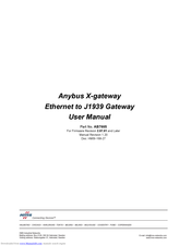 HMS AnyBus-X J1939 User Manual