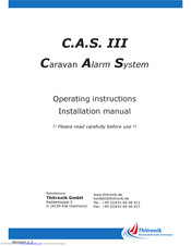 Thitronik C.A.S. III Operating Instructions And Installation Manual