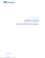 VIA Technologies COMe-8X91 User Manual