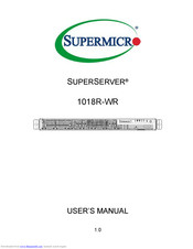 Supermicro SUPERSERVER 1018R-WR User Manual
