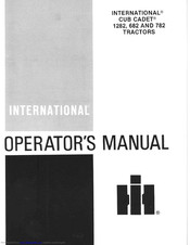 Cub Cadet 782 Operator's Manual