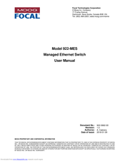 Focal 922-MES User Manual