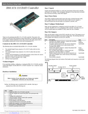 IBM ATA 133 Quick Hardware Setup Manual