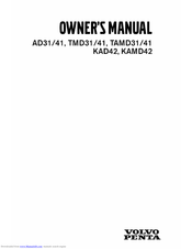 Volvo Penta KAMD42 Owner's Manual