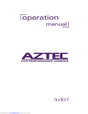 Audient AZTEC Operation Manuals
