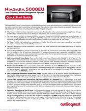 AudioQuest Niagara 5000EU Quick Start Manual