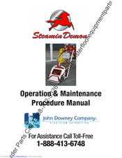 John Downey Steamin Demon series Operation & Maintenance Procedure Manual