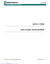 Semtech SX1211-11SKA User Manual